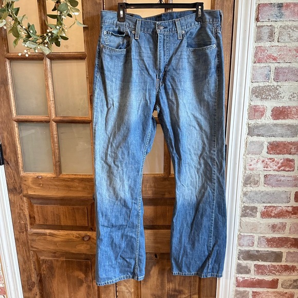 Levi's Other - Levi's 527 Slim Bootcut Jeans Mens 36x31 (measured) Blue Medium Wash Denim